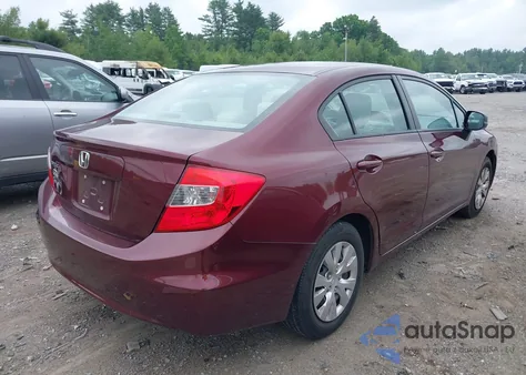 2012 Honda Civic Lx from USA, damaged, VIN 2HGFB2F53CH580039